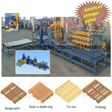 Pallet de madera de alta calidad que clava la máquina La madera ensambla la máquina